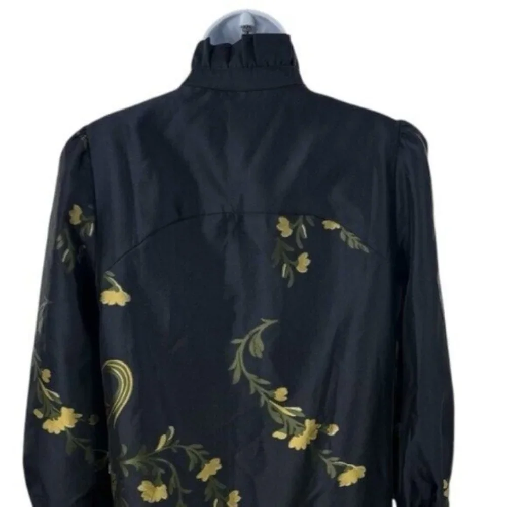 Tuckernuck | NEW Navy Jasmine Vine Jacquard Palmerston Dress Size XL - Picture 9 of 11